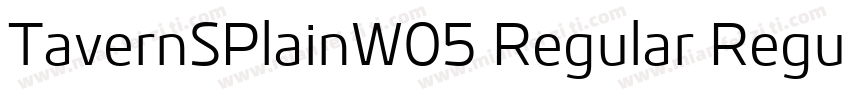 TavernSPlainW05 Regular Regular字体转换